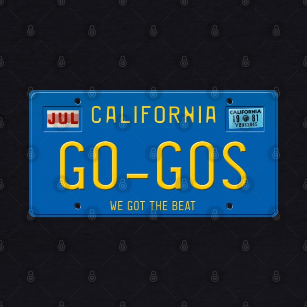 The Go-Go's License Plate by RetroZest